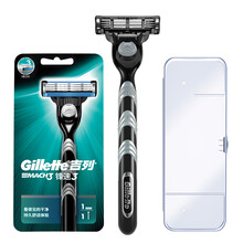 吉列（Gillette） 吉列锋速3剃须刀手动男士刮胡刀剃刀 1刀架1刀头 三层刀片 锋速3 1刀架1刀头