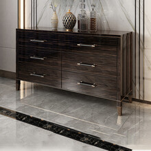 诗帝轩 斗柜 实木客厅柜子多储物斗柜卧室收纳柜斗柜实木家具 金丝檀斗柜