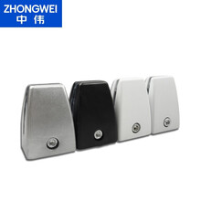 中伟办公屏风夹 职员工位挡板支架移动隔板夹*1个 塑胶款 砂白色