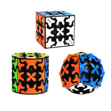奇艺 齿轮魔方三阶齿轮金字塔齿轮圆柱齿轮球魔方异形三阶顺滑玩具 齿轮圆柱_三阶_球形