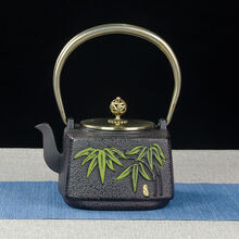 京江 铁壶电陶炉茶炉全自动上水电陶炉煮茶器纯手工茶壶电陶炉茶具套装 方松树单壶