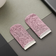 优束 【电竞职业款】吃鸡手指套游戏防滑手套手游防汗指套职业打王者荣耀神器拇指套电竞防手汗止汗竞技版 粉色【8只】高灵敏