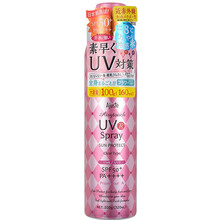 【现货】杨紫同款日本ajuste防晒喷雾爱伽丝320ml清爽不油腻aj夏女面部全身uv霜向往的生活 粉色樱花香160ml