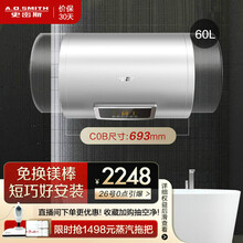 史密斯（A.O.Smith）60升电热水器 专利免更换镁棒 短款小尺寸 家用速热储水式E60VC0B 免更换镁棒VC0-B