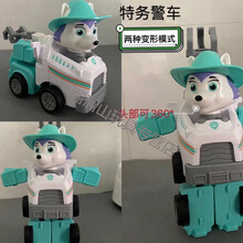 玩具套装儿童变形玩具旺旺队巡逻救援小狗狗回力车男孩 雪地(可变形)