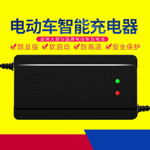 电源自动断电 电动车电瓶车充电器48V60V72V12A20A通用三轮车充电器 智能转绿灯款 48V20AH T型通用三孔
