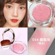 兰瑟可圈可点烤粉腮红高光一体盘橘色干枯玫瑰粉色晒红女裸妆自然渐变胭脂 05#胭脂玫