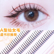 【带胶水镊子】eaun虞书欣同款假睫毛女超自然分段朵毛单簇鱼尾燕尾嫁接仙子毛A型仙女毛假睫毛胶水 A型仙子毛3排装+1盒1个长下单留言长度+胶水镊子