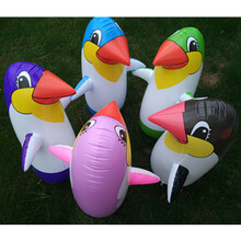 企鹅不倒瓮玩具 22/35/45/70cm 充气企鹅不倒翁小孩子PVC气球玩具 宝宝充气玩具 70企鹅1个(黑粉蓝绿紫)默认随机 如指定颜色请备