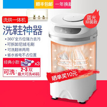 洗鞋机小型迷你家用全自动智能懒人洗鞋神器宿舍刷鞋机器 智能+蓝光+加厚热烘干可拆