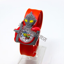 儿童小礼品手表拍拍表卡通儿童玩具手表男女孩电子表幼儿手表 迪迦红色