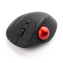 SANWA SUPPLY 人体工学无线轨迹球双模鼠标  自定义按键 减速模式 大手设计CAD编程适用 黑色 GMATB155