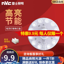 雷士（nvc）雷士照明 led吸顶灯盘 改造灯板 节能灯泡替换灯管 灯泡贴片 吸顶灯芯高亮光源模组 光源模组 6w 正白光