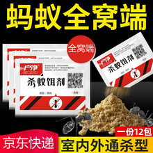 户净 【12袋装】户净全窝端蚂蚁药 杀蚁饵剂杀除黄红黑蚂蚁药灭蚁清 灭蚁药蚂蚁粉家用安蚂蚁杀虫剂 1条 12袋/条