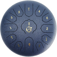 阿萨斯 空灵鼓13音12寸成人初学者钢舌鼓打击乐器手碟鼓节日礼品生日礼物 桃子款 藏青色