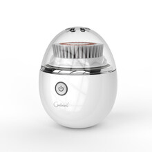 毛孔清洁器 芙声波洗脸神器清洁毛孔器电动洁面仪男女洗面刷充电式洗脸仪 银白色