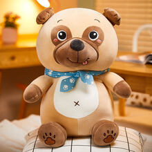 哈士奇公仔布娃娃可爱二哈毛绒玩具狗狗熊床上女生睡觉陪睡玩偶娃娃抱枕毛绒玩具超软儿童玩偶送女生生日礼物 京巴 38厘米