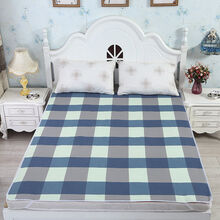 成人隔尿垫可洗尿垫防水床单老年人床上护理垫水洗防尿床垫老人用 蓝格子 150*200cm