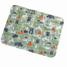 宠物冰垫夏天降温猫咪垫凉席垫耐咬狗垫子睡觉用夏季睡垫狗狗用品 动物园绿色 1号 40*30cm（建议10斤内）