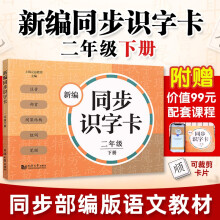 2024版新编同步识字卡2年级 二年级下册 第二学期 统编版教材 小学语文教辅读物汉语拼音生字学习教学课外训练阅读书籍元远教育