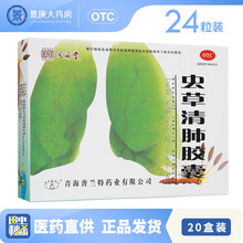 同济堂 虫草清肺胶囊 24粒 润肺补气 清肺化痰平喘 慢性支气管炎 咳嗽痰多 20盒装