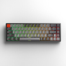 京东京造 K6蓝牙双模机械键盘 68键铝合金边框RGB背光红轴无线键盘 Mac/iPad键盘 键盘机械 蓝牙键盘