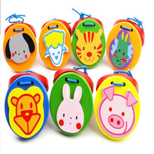 杉贝 SHANBEI 儿童快板德云社快板儿童快板相声快板儿童玩具竹板小快板抖音同款 卡通响板3个