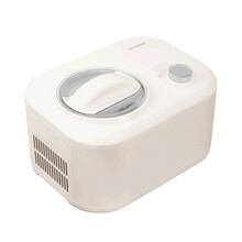 圈厨冰淇淋机小型家用自动制作儿童水果冰激凌雪糕机快速制冷圣代甜筒冰淇淋制作机 复古白 