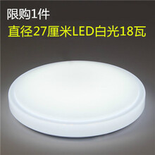 客厅灯2021年新款LED吸顶灯遥控卧室灯具简约现代家用大气阳台灯 白色 小白27cm白光18W