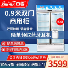 白雪 (Baixue) 冰柜400升立式展示柜 商超专用冷饮陈列柜 保鲜冷藏饮料柜SC-400FB