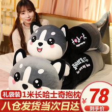 哈士奇毛绒玩具玩偶狗狗公仔长条二哈抱枕布娃娃公仔女生睡觉抱大号抱枕送男孩女孩女友生日礼物 爱的就是你【100cm款】
