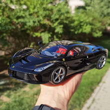 跃纪生 BBR1:18 法拉利 Ferrari FXXK EVO  拉法 合金全开版 跑车汽车模型 拉法 黑色