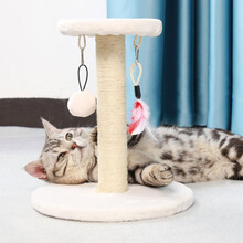 憨憨乐园 猫抓板磨爪器猫咪磨爪板耐磨猫抓手工编织剑麻宠物爬架立式猫抓柱爪板逗猫玩具防猫抓