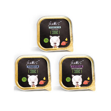 屿笙宠具 法斗柴犬柯基罐头拌营养品湿粮狗饭狗狗挑食不吃狗粮100g 鸭肉100g+鸡肉100g+牛肉100g 日期新鲜