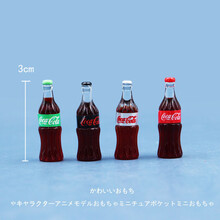 迷你世界娃娃超市bjd玩具饮料瓶子啤酒汽水微缩模型摆件 微景食玩 汽水红 可乐4支
