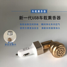USB智能调温车载熏香器电子香炉 沉香檀香粉片迷你汽车用品香薰器 雪花银(2克沉香片~静心安神)