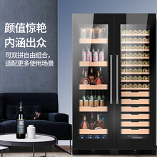 隐逸名望（EREMITE）家用超薄红酒柜恒温酒柜葡萄酒柜独嵌双用冰吧冷饮茶叶柜高配冷饮冷藏柜 冰吧+酒柜/双拼
