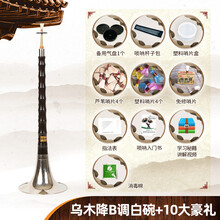 唢呐乐器全套 初学者民族乐器喇叭d调小号唢呐演奏服务 乌木降B调白碗+10大