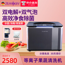 【双电解·气泡涡流】德国尊梵（ZUNFAN）果蔬清洗机洗菜机家用餐具消毒机多功能全自动杀菌食材净化机