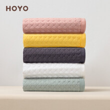 HOYO日本和颜小方巾纯棉儿童小毛巾方巾棉纱吸水不爱掉毛家用纱布擦手面巾口水巾5条装