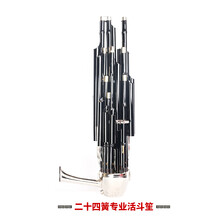 新艺 24簧26簧精致加键扩音笙乐器大全圆竽乐器修笙工具笙包 24簧加键活斗笙-D调