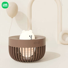 LINE FRIENDS 布朗熊灭蚊灯 可爱小夜灯便携家用灭蚊器驱蚊器电热蚊香片静音诱捕器 布朗熊 灭蚊灯
