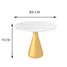 陌利餐厅桌椅商用 网红奶茶店咖啡厅桌椅子酒吧餐厅甜品服装店书吧沙发卡座组合陌利陌利 圆桌（80*80*75） 官方标配