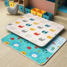 乐亲（Lechin）宝宝爬行垫xpe加厚婴儿爬爬垫双面防滑游戏垫183CM*150CM*2CM双面XPE海底总动员（14+2搭配）