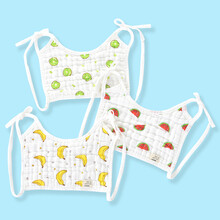 宝宝口水巾围嘴春夏季方形绑肩系带围兜新生儿童饭兜婴儿防水口水巾 3条绑肩围嘴香蕉组【吸水棉纱】 建议0-3岁