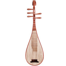 FLOFAIR  民族弹拨乐器 成人儿童演奏琵琶乐器 红檀木仿唐头饰 五弦 琵琶 PP-WX-03 五弦琵琶
