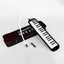 孔声口风琴37键32键初学者学生用课堂教学乐器儿童吹管口风琴 KS-37A 黑
