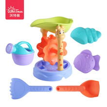 沃特曼（Whotman）儿童沙滩玩具工程车套装大号洗澡夏日戏水桶铲子玩沙子挖沙土玩雪工具 BC-8102