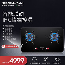 意大利尚尼 智能IHC恒温燃气灶 煤气灶双灶 嵌入式然气灶 家用灶具燃气灶 天然气灶液化气双灶 液化气