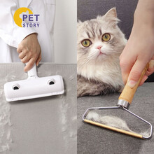 petofstory 猫毛清理器2件套(滚筒式+一字型式)宠物猫咪粘毛器吸毛器床上沙发去毛物沾毛器衣服除刮去毛器